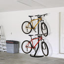 Rastrelliera Portabici Verticale 2 Posti in Acciaio  Nera