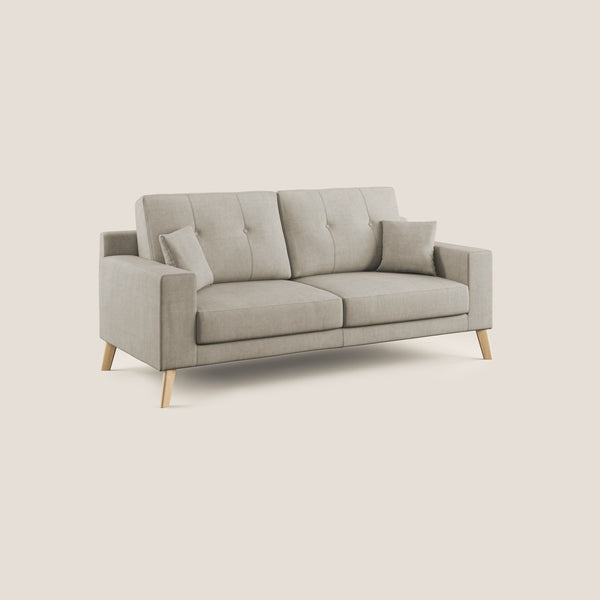 acquista Divano 2 Posti 166x95x91 cm in Tessuto Panna