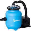 Pompa Filtrante per Piscina Fuoriterra 4000 lt/h Filtro a Sabbia Blu
