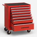 Carrello Portautensili 68x33x78 cm con 7 Cassetti per Utensili in Acciaio Rosso      