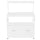 Mobile Multiuso per Stampante 3 Ripiani e 1 Cassetto 80x40x110 cm in MDF Bianco