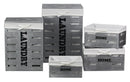 Set 5 Cesti Portabiancheria Collection Grigio/Nero