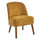 Poltrona Relax in Legno e Tessuto Colore Mostarda Mod. Petty 52x58x71H cm