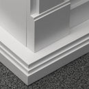 Camino a Bioetanolo da Pavimento 112x36x95 cm Clinton Bianco