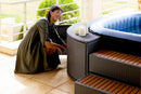 Mobiletto SPA a Giorno per Vasca Idromassaggio Quadrate 85x30x58 cm Grigio
