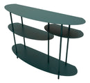 Console Saturno Plus Ottanio 118x34x82 cm in Metallo Verde acqua      