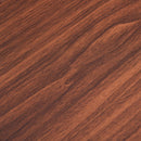 Set Tavolo 2 Sedie e Panca in Metallo e Legno Nero e Marrone