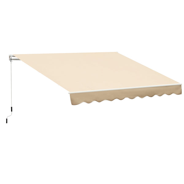 acquista Tenda da Sole Avvolgibile a Parete 3x2.5m in Alluminio Beige