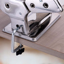 Macchina per la Pasta Fresca Manuale 20,5x20,2x15,2 cm con Morsetto da Tavolo in Acciaio Inox