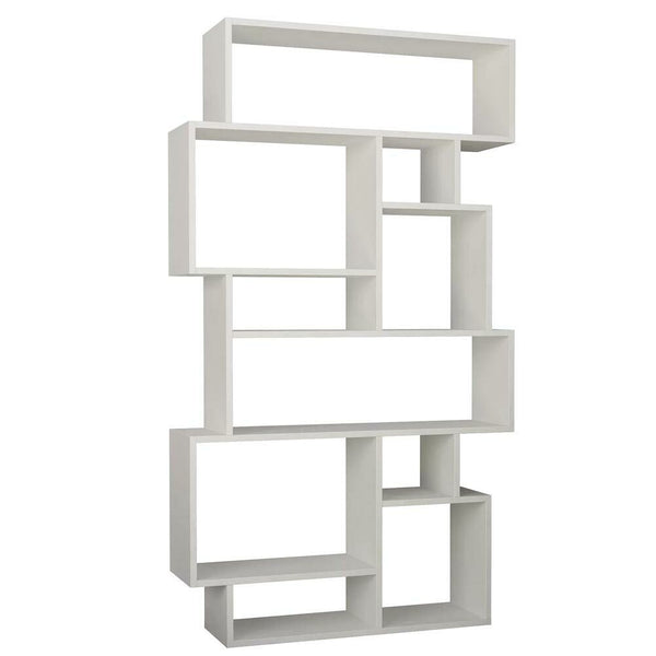 Libreria Moderna 168x96x25 cm Scaffale 8 Ripiani in MDF Bianco prezzo