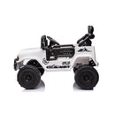 Macchina Elettrica per Bambini Fuoristrada Toyota Fj Cruiser 12V Telecomando Ruote in Gomma e Sedile in Pelle Bianco