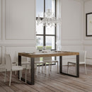 Tavolo 180x90x77 cm Tecno fix Noce