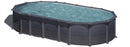 Piscina Ovale Fuori Terra 730x375xh132 cm in Acciaio e PVC Gre Capri