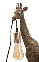 Lampada da Tavolo Giraffa 28x16x60 cm in Poliresina 