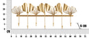 Appendiabiti 7 Leaves 66,2x6x26,3 cm in Ferro Oro      