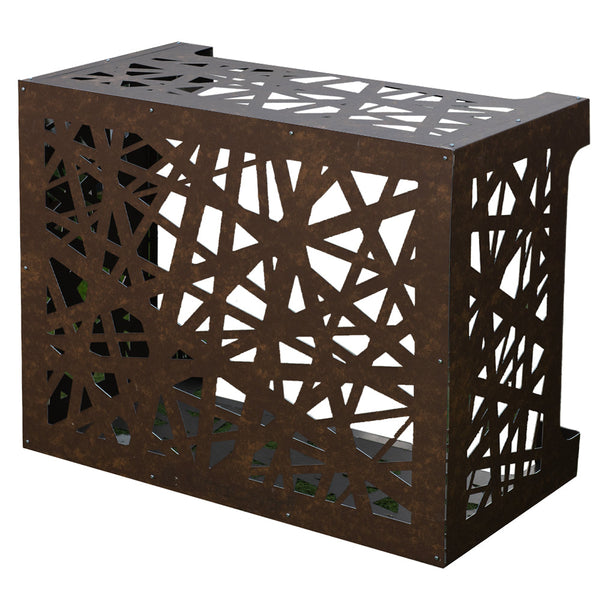 acquista Copricondizionatore Copertura per Climatizzatore 86x44x68 cm Artist M in Alluminio Marrone Corten