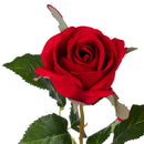 Set 8 Rose Artificiali Bacarat Altezza 67 cm Rosso