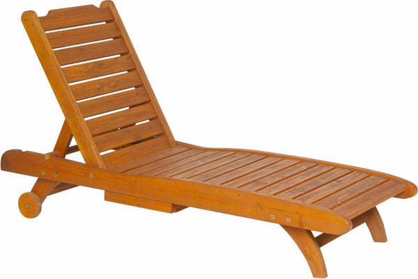 Lettino Prendisole in Legno con Portabicchieri Bauer Country online