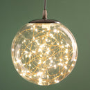 Palla Luminosa Decorativa con 80 Led 20 cm Uso Esterno