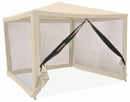Gazebo da Giardino in Metallo 3x3m con Zanzariera Soriani Dakar Ecrù