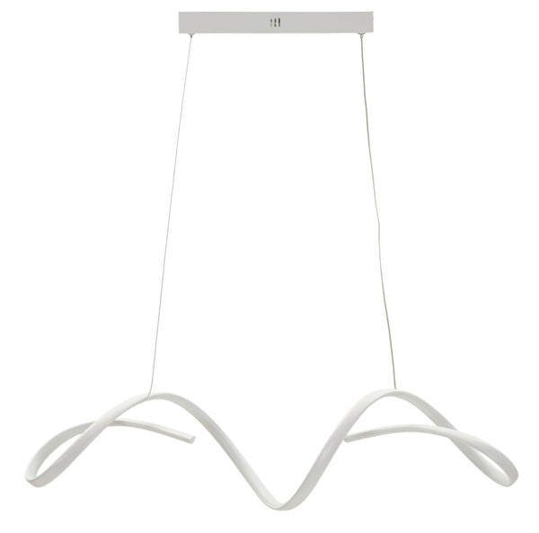 Lampadario LED Uter Bianco 80x20x120 cm in Alluminio e Ferro e PVC Bianco acquista