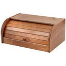 Portapane Con Serrandina Apri e Chiudi Porta Pane In Legno Scuro 39x25x17 cm