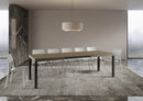  Tavolo Allungabile 160-264x90x77 cm Everyday Tortora Gambe Antracite