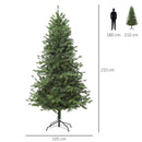 Albero di Natale Artificiale 210 cm 934 Rami  Pino Verde