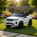 Macchina Elettrica per Bambini Licenza Land Rover Evoque 12V con Telecomando Bianco