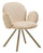 Sedia Stoccolma B crema Set 2 Pz 64x68x83 cm in Compensato e Spugna e Ferro e Poliestere Crema