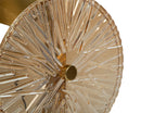 Lampada da Muro Sunrise 20x14x41 cm in Vetro e Ferro Oro e Naturale      
