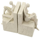 Fermalibri Stons 24x10x20,5 cm in Resina Crema      