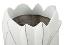 Vaso Gardy Ø30,5x69 cm in Resina Bianco effetto lavato      