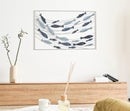 Pannello da Muro Pesci 96,5x1,5x61 cm in Ferro Multicolor      