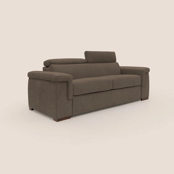 Divano Letto 3 Posti 200x100x95 cm in Tessuto Marrone online