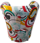 Poltrona Imbottita 65x65x75 cm in Tessuto Renier Cerchi