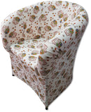 Poltrona Imbottita 65x65x75 cm in Tessuto Renier Orologio
