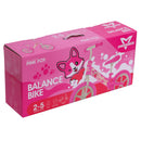 Bicicletta Senza Pedali Balance Bike per Bambini 10 Pollici 80x40x60 cm Sellino e Manubrio Regolabili Fox Rosa  
