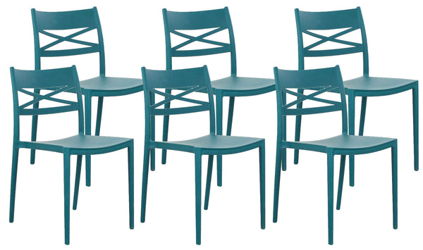 Set 6 Sedie 81x46x52 cm in Polipropilene Ottanio acquista