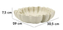 Svuotatasche Stons 30,5x29x7,5 cm in Resina Crema      