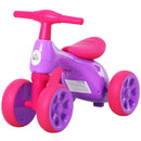 Triciclo per Bambini 4 Ruore  Primi Passi Viola e Fucsia