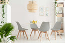 Sedia Marsiglia 48x43x82 h cm in Plastica Grigio