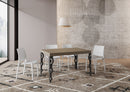 Tavolo Allungabile 120/380x90 cm Karamay Premium Tortora Gambe Antracite      