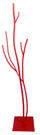 Appendiabiti da Terra 33x33x178 cm in Ferro Battuto Vasconi Castagno Rosso