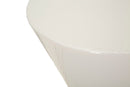 Tavolinetto Oyo Ø45x55 cm in Metallo Bianco      