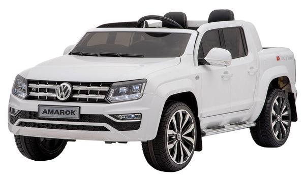 sconto Macchina Elettrica per Bambini 2 Posti 12V con Licenza Volkswagen Amarok Bianca