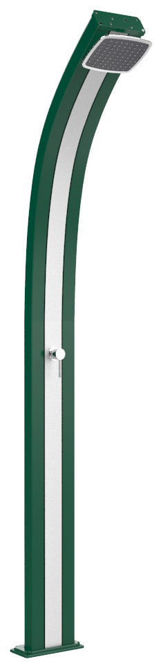 Doccia Solare da Esterno Giardino 25L Miscelatore Arkema Spring Fascia Inox Verde sconto