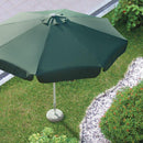 Ombrellone da Giardino in Metallo Ø3m Bertozzi Verde Scuro