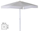 Ombrellone da Giardino in Metallo 3x3m Bertozzi Ecrù