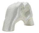 Scultura Lover Silver 25x7,5x13,5 cm in Resina Argento      